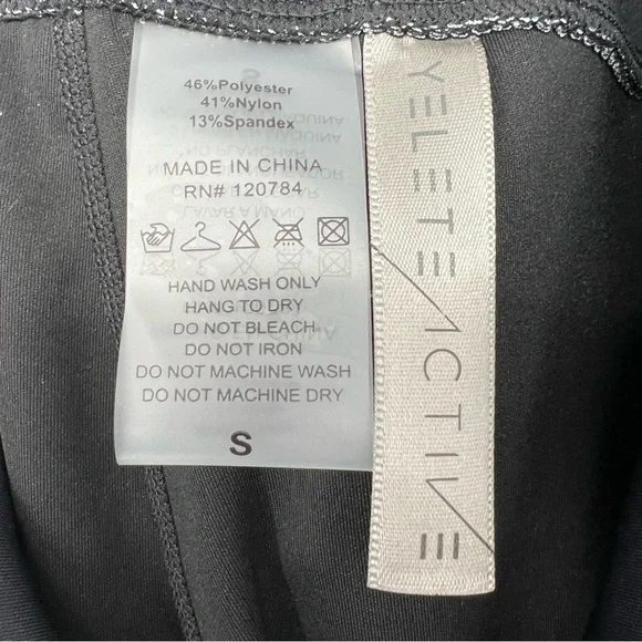 NEW Yelete Womens Active Leggings Workout Black/Red/Leopard Waist Pocket - Picture 12 of 13